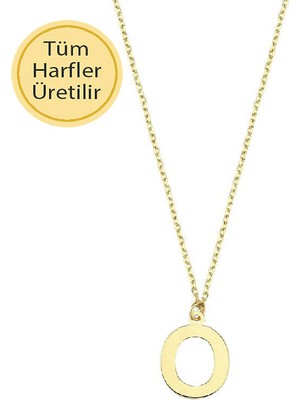 Engingold 14 Ayar Altın O Harfli Kolye
