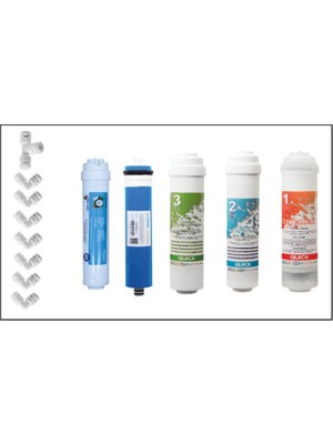 Water Lion Aqua Lion Su Arıtma Cihazı Inline 5'li Filtre Seti
