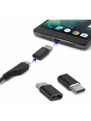 Tekno İstanbul Micro USB Type C Çevirici Dönüştürücü Asus Zenfone 3 Xiaomi Htc