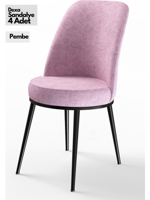 Canisa Concept Canisa Dexa Serisi    Yemek ve Mutfak Sandalyesi , 4 Adet , Ayaklar Siyah