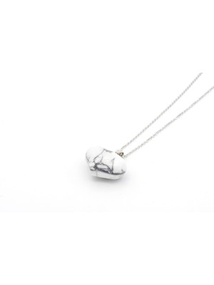 Murty99 Kalp Şeklinde Doğal Havlit Kolye Ucu