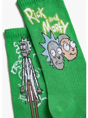 Koton Rick and Morty Lisanslı Çorap