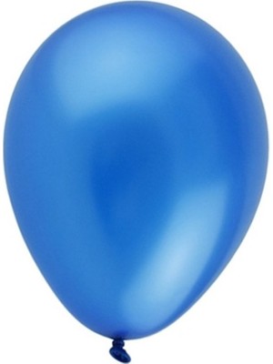 Esra Store Balonevi BBM12100-04 Balonevi, Metalik Mavi, 12'' Metalik Renk Baskı Balonu 100'LÜ Paket