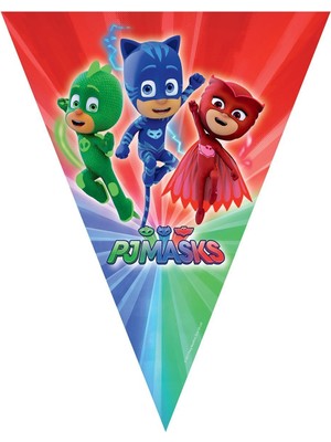 Esra Store Balonevi LPJ3851 Balonevi, Pjmasks, Kağıt Bayrak Seti