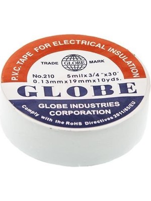 Globe Elektrik Bandı Beyaz
