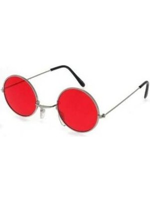 herkesetoptantic John Lennon Unisex Güneş Gözlüğü (Kırmızı)