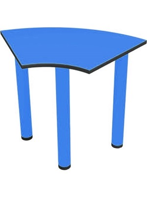 Woody Life Oval Trapez Çocuk Odası Anaokulu Kreş Masa 90X60CM (Metal Ayaklı)