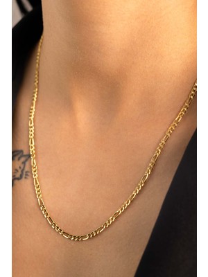 Yavuz Kuyumculuk 14 Ayar Altın Figaro Zincir Kalın