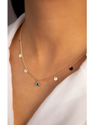 Yavuz Kuyumculuk 14 Ayar Altın Doch Zincir Pul Kolye