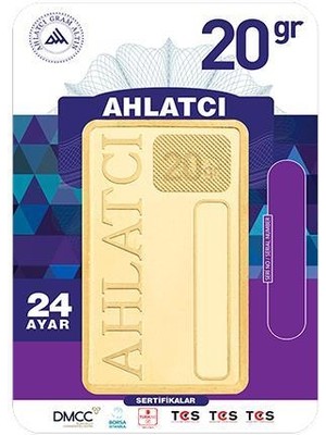 Ahlatcı 20 Gram (995) 24 Ayar Külçe Altın