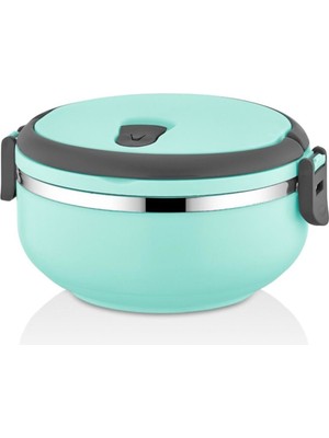 herkesetoptantic Freshbox Tek Katlı Sefer Tası Yemek Termosu (Turkuaz)