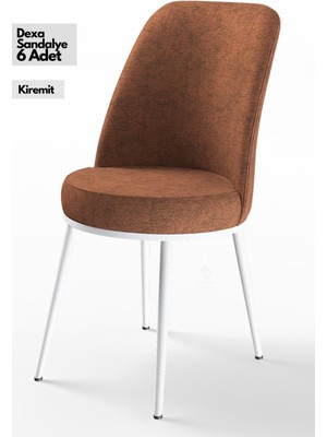 Canisa Concept Canisa Dexa Serisi 1.sınıf Yemek ve Mutfak Sandalyesi 6 Adet Ayaklar Beyaz