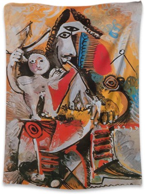 Hobimania Duvar Örtüsü Tapestry Pablo Picasso Musketeer And Cupid 40X60 cm Duvar Dekorasyon Moda