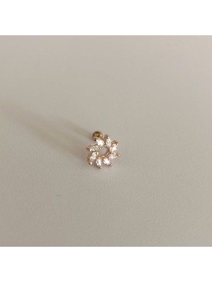 Bylin Cerrahi Çelik Rüzgargülü Piercing Rosegold