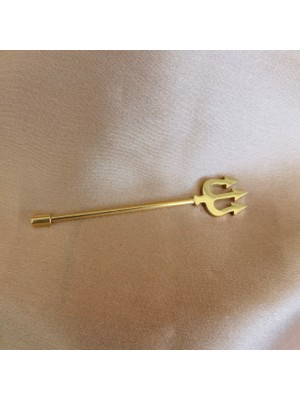 Bylin Cerrahi Çelik Poseidon Altın Köprü Piercing 38 mm