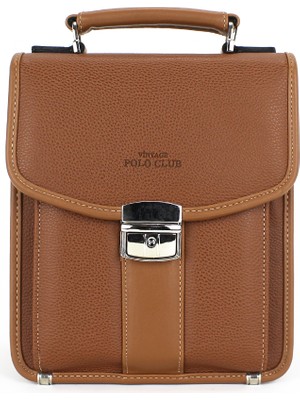 Case Club Kilit Mekanizmalı Erkek El ve Omuz Çantası Su Geçirmez Dış Yüzey