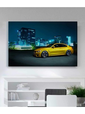 VeraStore Bmw Araba Kanvas Tablo Oturma Odası Ev Ofis Çalışma Dekor