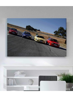 VeraStore Bmw Araba Kanvas Tablo Oturma Odası Ev Ofis Çalışma Dekor
