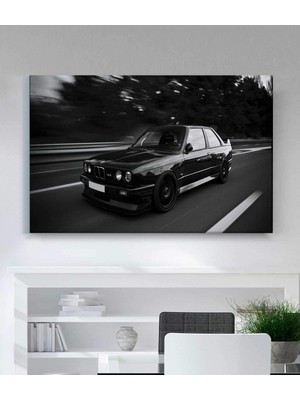 VeraStore Bmw Araba Kanvas Tablo Oturma Odası Ev Ofis Çalışma Dekor