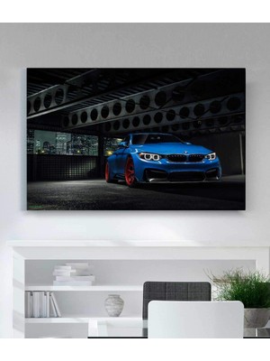 VeraStore Bmw Araba Kanvas Tablo Oturma Odası Ev Ofis Çalışma Dekor
