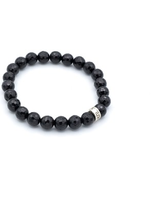 Murty99 Hakiki Faset Kesim Doğal Siyah Turmalin Bileklik
