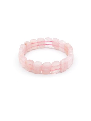 Murty99 Hakiki Doğal Pembe Kuvars Bileklik
