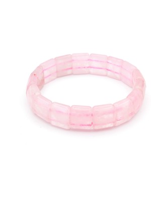 Murty99 Hakiki Doğal Pembe Kuvars Bileklik