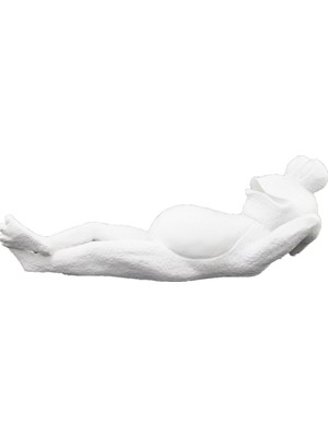 Pol & Art HYK331 Yatan Kurbağa Ham Polyester Obje