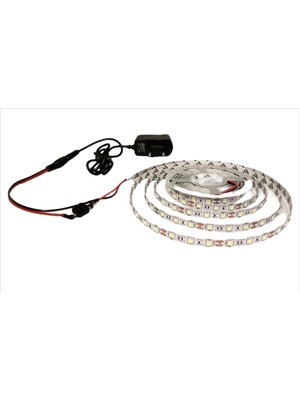 BVS Mutfak Dolabı Için Beyaz Şerit LED + 12V Adaptör Tak Çalıştır Aç Kapa Anahtarlı 3 Çip 3 Direnç