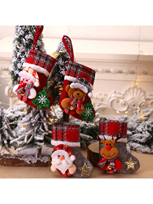 Beauty Life Noel Yeni Stil Yaratıcı Bebek Noel Çorap Hediye Çantası (Yurt Dışından)
