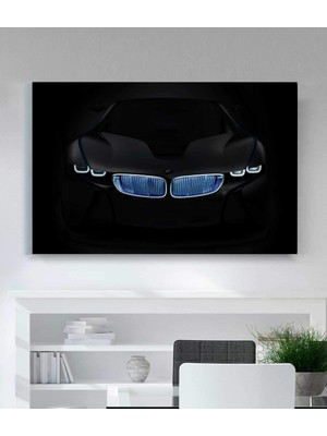 MonoStella Bmw Araba Kanvas Tablo Oturma Odası Ev Ofis Çalışma Dekor