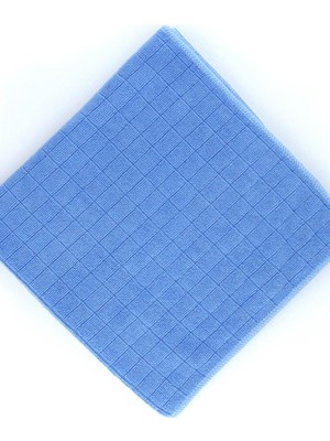 Silver Home Kareli 40X40CM Mikrofiber Genel Temizlik Bezi - Mavi
