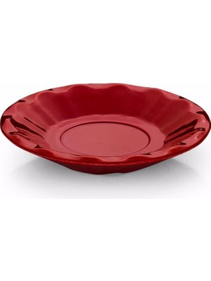 Tria Termo Kırılmaz Çay Tabağı 6'lı Takım 11 cm - Kırmızı
