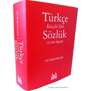 Türkçe Sözlük Küçük Dev Sözlük(20.000 Madde)-Ali Püsküllüoğlu
