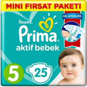 Bebek Bezi 5 Beden Aktif Bebek 25&#39;li 8006540045114