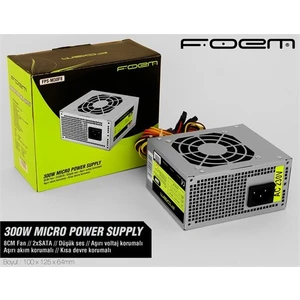 Foem FPS-M30F8 300W 8cm Fan 2xsata Micro Atx Psu