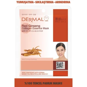 Arındırıcı, Serinletici, Sıkılaştırıcı Kırmızı Ginseng Özlü Kolajen Maske 23 gr