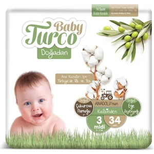 Baby Turco Dogadan Jumbo Mıdı 3 beden 34 adetli