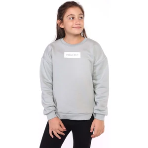 Toontoy Kids Toontoy Kız Çocuk Hello Baskılı Sweatshirt