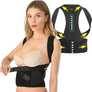 Unisex Dik Durus Korsesi Bel Sırt Omuz Korsesi Dik Durma Aparatı