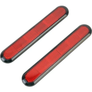 Zszh 3R-2150 2 Adet Araba Plastik Reflect Uyarı Sticker Dış Etiket-Kırmızı (Yurt Dışından)