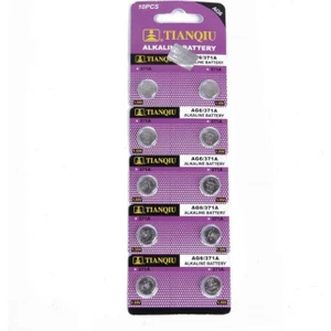 Ag6 LR920/371 Düğme Pil Alkalin 10'lu