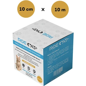 Roe Cat Kedi Eğitim Bandı - Mobilyalar Için Tırmalamaya Karşı Önleyici Non-Toxic 10 cm x 10 m