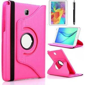 Samsung Galaxy Tab A 10.1 2016 P580 Kılıf 360 Derece Dönen Standlı Pu-Deri New Case+Kalem+Ekran
