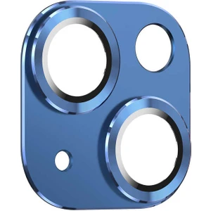 Apple Canpay Apple iPhone 13 Uyumlu Kamera Lens Koruyucu Hd Metal Çerçeveli Tempered Glass Cam