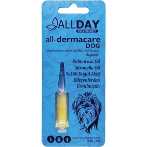 Allday All-Dermacare Köpeki Bitkisel Dış Parazit Koruyucu 1-10 kg 2 ml