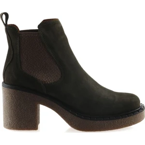 Bueno Shoes Haki Süet Kadın Topuklu Bot