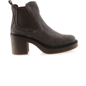 Bueno Shoes Vizon Süet Kadın Topuklu Bot