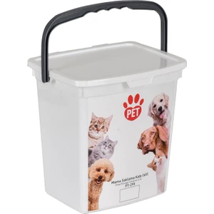 Pet Plastart Kulplu Mama Saklama Kutusu | 6 Lt.