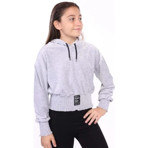 Toontoy Kids Toontoy Kız Çocuk Kapüşonlu Kadife Sweatshirt